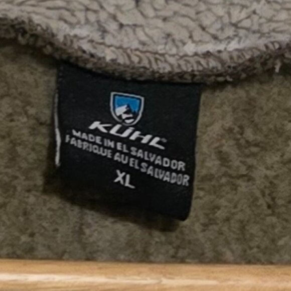 Kuhl Men's Alfpaca Fleece 1/4 Zip Sweater - Beige - Size XL* - Picture 4 of 6